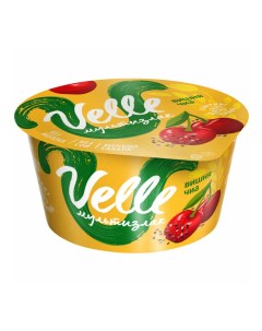 Растительный аналог йогурта овсяный вишня и чиа 3 5 140 г Velle