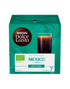 Кофе натуральный Dolce Gusto Mexico americano жареный молотый 12 капсул Nescafe