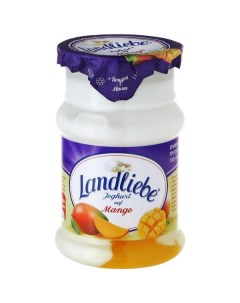 Йогурт ландлибе двухслойный бзмж с манго жир 3 2 130 г пл б кампина россия Landliebe