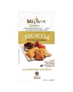 Крекер Focaccia c томатом и паприкой 200 г Meliora
