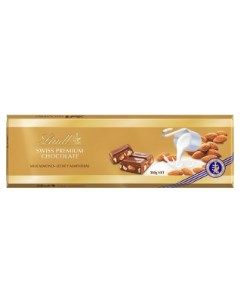 Молочный шоколад Swiss premium с миндалем 300 г Lindt