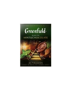 Чай черный в пирамидках Mint Chocolate 20 пакетиков Greenfield
