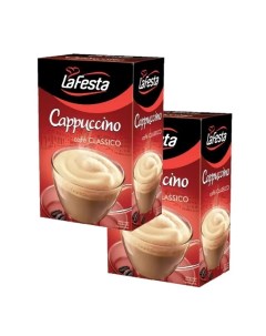 Кофе растворимый с натуральным кофе Cappuccino 12 5 г 2 упаковки по 10 шт Lafesta