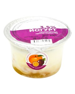 Йогурт персик маракуйя 3 5 200 г Nobrand