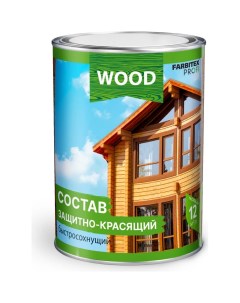 Состав защитно красящий для древесины быстросохнущий Калужниц 4300008474 Farbitex