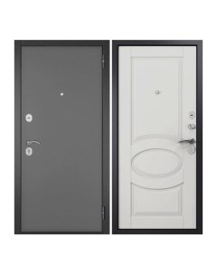 Дверь входная для квартиры Torex Home Optima 960х2050 правый черный белый Torex стальные двери