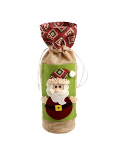 Чехол на бутылку Дед Мороз шапочка с рисунком цвета МИКС Страна карнавалия