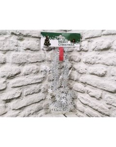 Украшение новогоднее Бусы со снежинками цвет серебряный 2 7 м WMI041803 Волшебные подарки