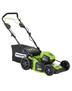 Аккумуляторная газонокосилка GD60LM46SPK4 2502907UB 60 В АКБ и ЗУ в комплекте Greenworks