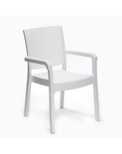 Кресло садовое Ротанг 57 5 х 58 х 86 5 см белое Шафран
