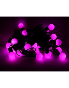 Гирлянда 20 ламп Шарики LED розов постоян свечение коннектор в коробке 4м арт W Импортные товары (нг)