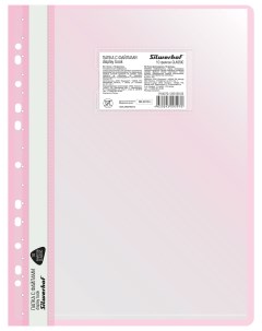 Папка скоросшиватель A4 прозрач верх лист 20 вкладышей розовый Silwerhof