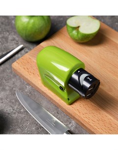 Ножеточка luazon lte 02 электрическая для ножей ножниц отверток 4хаа не в ком зеленая Luazon home