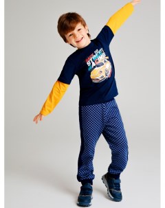 Фуфайка трикотажная для мальчиков футболка с длинными рукавами Playtoday kids