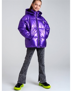 Куртка текстильная с полиуретановым покрытием для девочек Playtoday tween