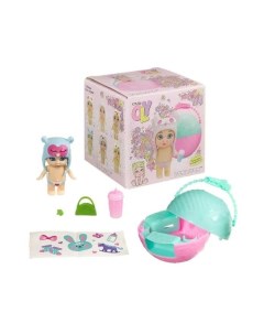 Игровой набор OLY Кукла в шаре шапочке ушанке с животным и аксессуарами ВВ3890 Bondibon