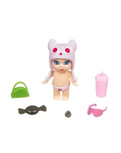 Игровой набор OLY Кукла в баночке шапочке ушанке с животным и аксессуарами Bondibon