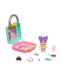 Игровой набор OLY Кукла в чемоданчике на кодовом замке в шапочке с животным Bondibon
