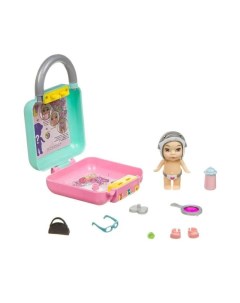 Игровой набор OLY Кукла в чемоданчике на кодовом замке в шапочке с животным ВВ3875 Bondibon