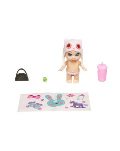 Игровой набор OLY Кукла в шаре шапочке ушанке с животным Bondibon