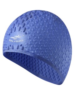 Шапочка для плавания силиконовая Bubble Cap синяя E41538 Sportex