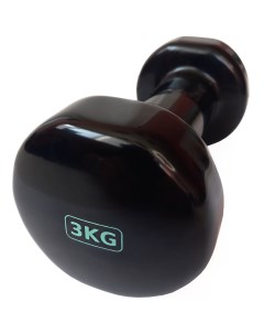 Гантель виниловая 3 0 кг черная HKDB115 3 0 Sportex