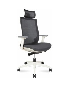 Офисное кресло Ruby CH 312A W GG белый пластик серая сетка серая ткань Norden
