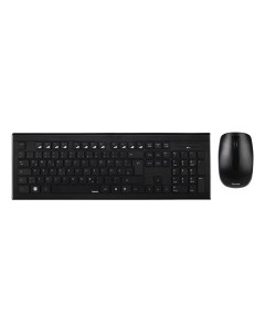Клавиатура и мышь Cortino R1050426 USB беспроводная черный Hama