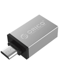 Переходник CBT UM01 SV BP USB Type A Micro B серебристый Orico