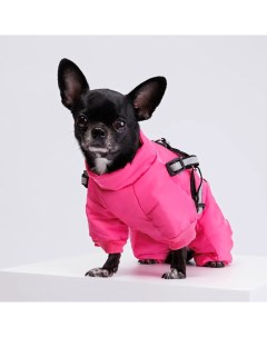 Комбинезон со шлейкой для собак XS розовый девочка Petmax