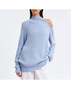 Голубой свитер с разрезом на молнии Arshenova