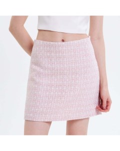 Розовая твидовая юбка мини Mollis