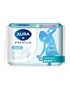 Прокладки женские Premium Normal 10 шт 13121 Aura