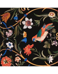 Открытка Флорентийская мозайка Попугай на ветке винограда 110х215 мм Эрмитаж