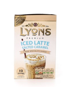 Кофе растворимый Premium Iced Latte Salted Caramel Lyons