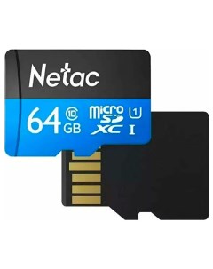 Карта памяти microSD P500 64 GB адаптер NT02P500STN 064G R Netac