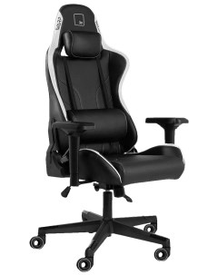 Игровое компьютерное кресло XN BWT черно белое Warp