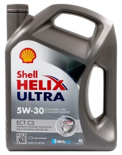 Масло моторное Helix Ultra ECT C3 синтетическое 5W 30 4 л Shell