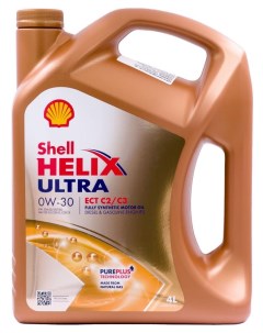 Масло моторное Helix Ultra ECT C2 C3 синтетическое 0W 30 4 л Shell