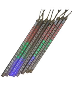 Электрогирлянда LED разноцветный свет Тающие сосульки 8х30см с эффектом падающей капли для улицы Holiday