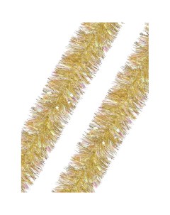 Новогодняя мишура Искристый желтый Полиэтилен 200x10см Феникс-презент