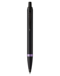Ручка шариковая автомат IM Vibrant Rings Flame Amethyst Purple синий лак латунь подарочная упаковка  Parker