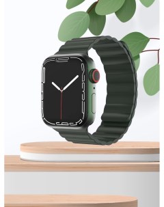 Силиконовый ремешок с магнитной застежкой MODI SERIES для Apple Watch 42 44 45 49mm GREEN Mutural