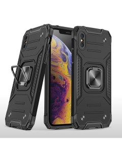 Противоударный чехол Legion Case для iPhone Xs Max черный Black panther