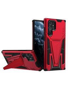 Чехол Rack Case для Samsung Galaxy S22 Ultra красный Black panther