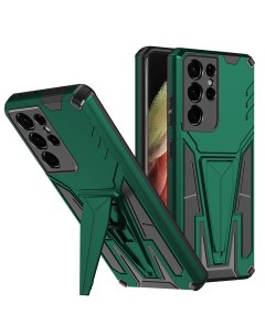 Чехол Rack Case для Samsung Galaxy S21 Ultra зеленый Black panther