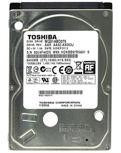 Жесткий диск MQ 750ГБ MQ01ABD075 Toshiba