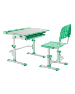 Комплект парта и стул трансформеры Disa белый зеленый Cubby