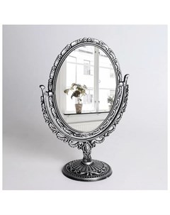 Зеркало настольное 11 5 15 7 см цвет чёрный серебристый Queen fair