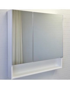 Зеркало шкаф Никосия 80 белый глянец Comforty